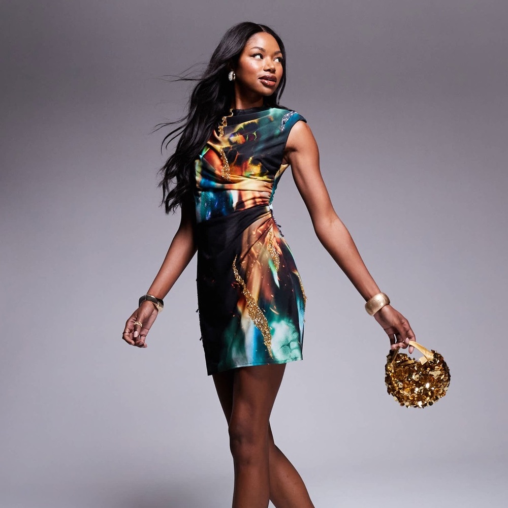 ASOS Embellished Mini Dress